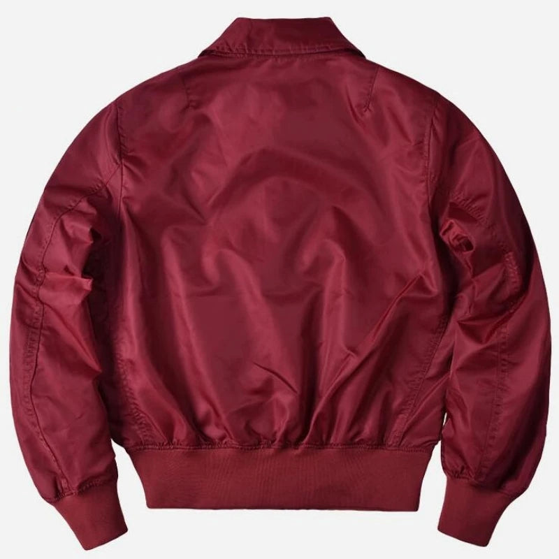Blouson aviateur couleur bordeaux
