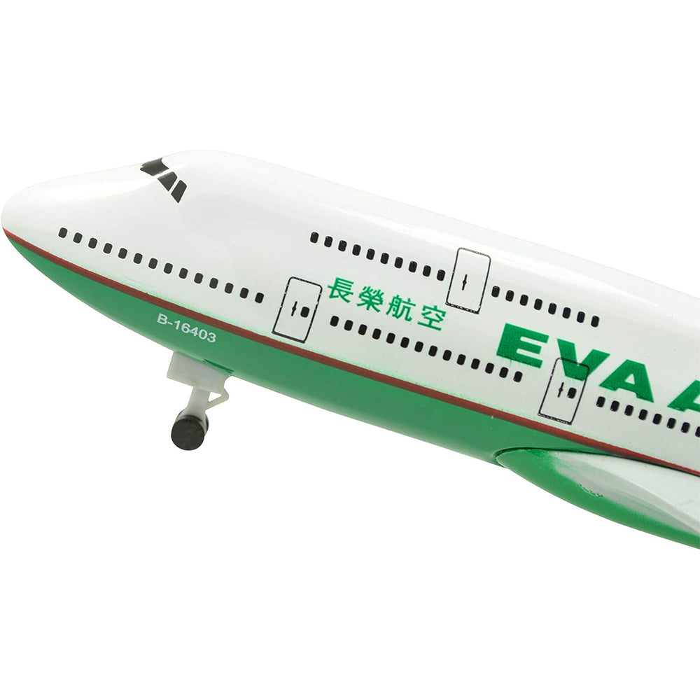 Boeing 747 EVA Air maquette decorative