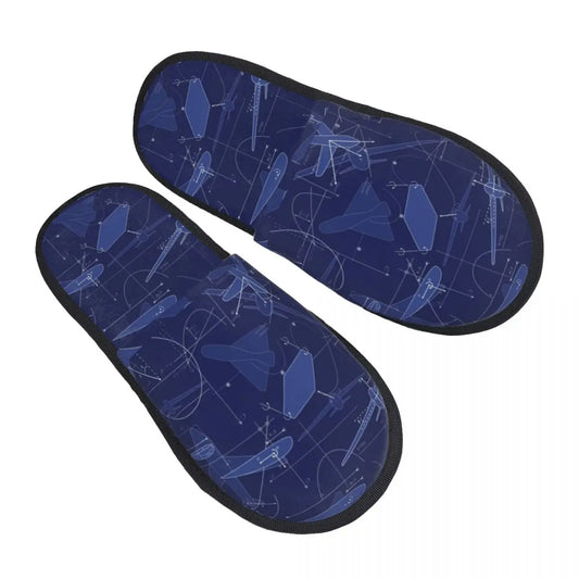 Chaussons motif avion confort aeronautique