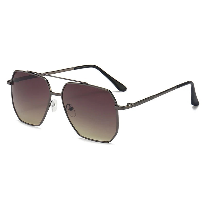 Lunettes de soleil pilote vintage verte