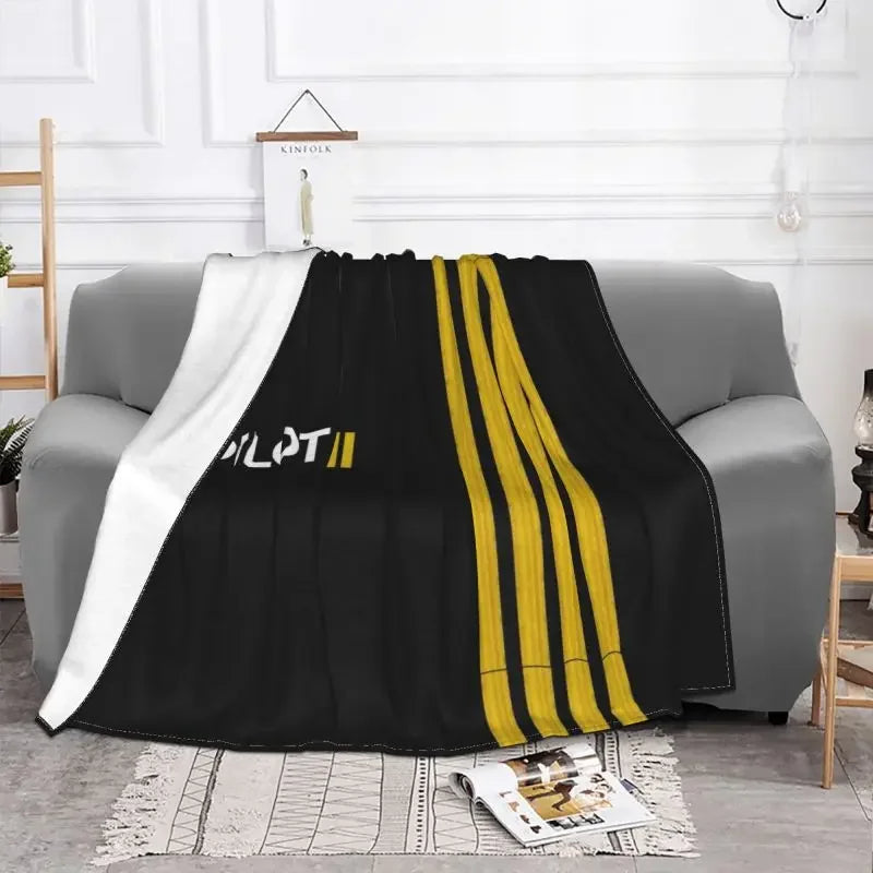 Plaid pilote avion doux
