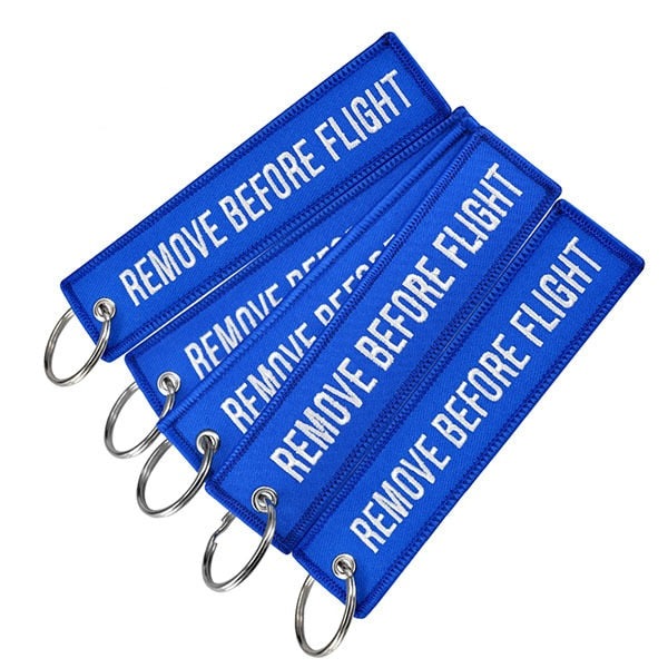Remove Before Flight bleu