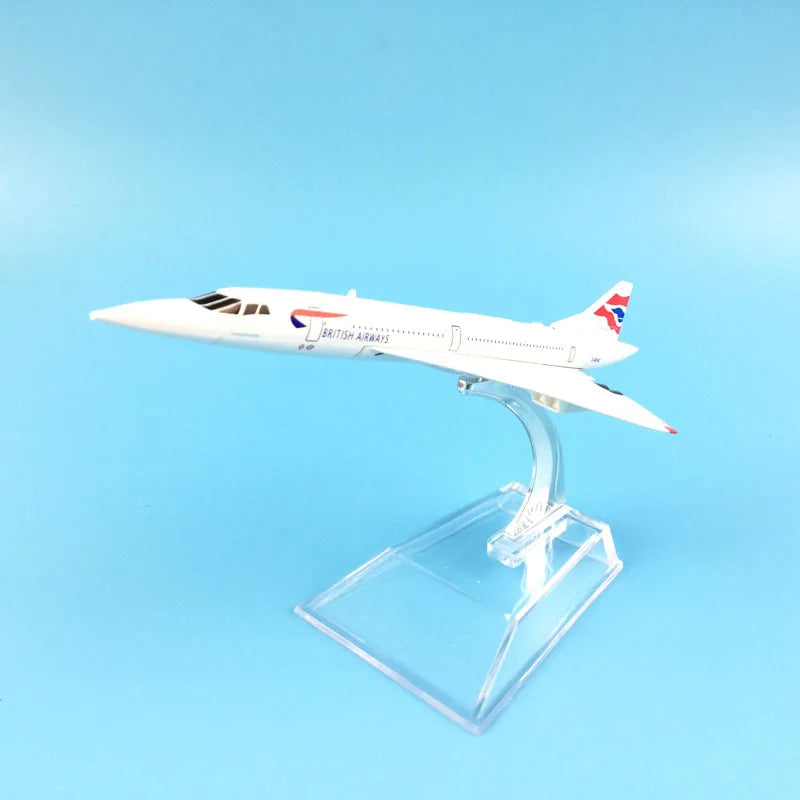 Replique avion Concorde avec socle