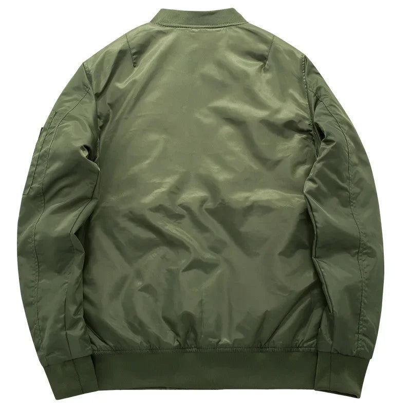 Veste aviateur militaire verte homme