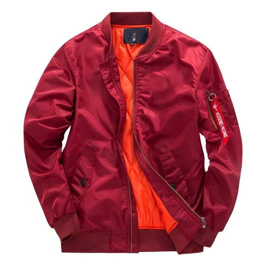 blouson aviateur militaire rouge
