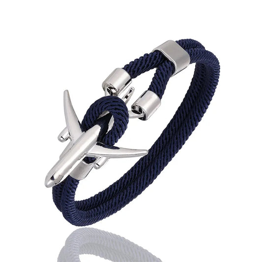 Bracelet Avion Bleu Marine