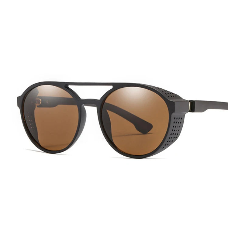 lunettes aviateur vintage marron