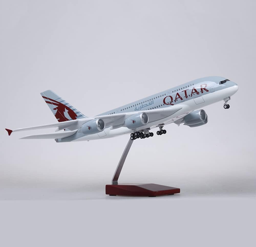 Réplique A380 Qatar Airways avec socle de présentation