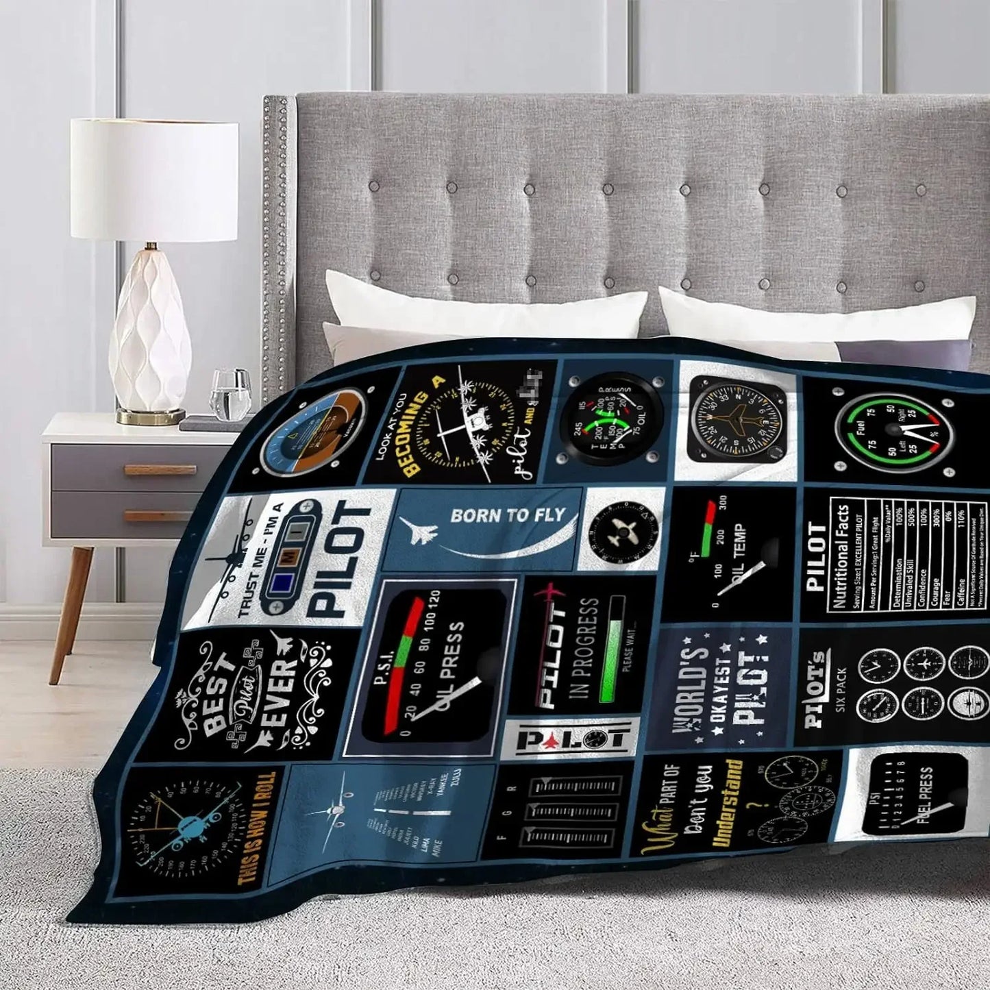 Couverture Avion Instruments De Bord