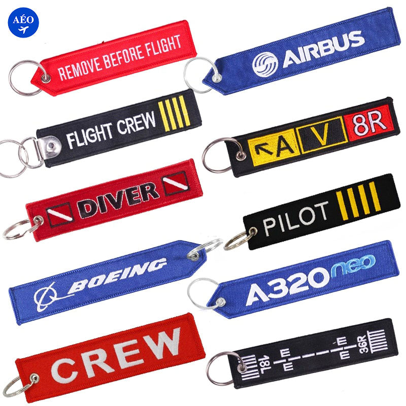 Aéo - Porte Clés Flammes Aviation