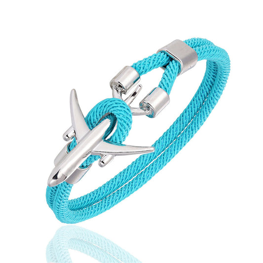 Bracelet Avion Bleu Ciel