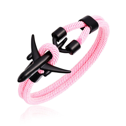 Bracelet Avion Cordon Rose