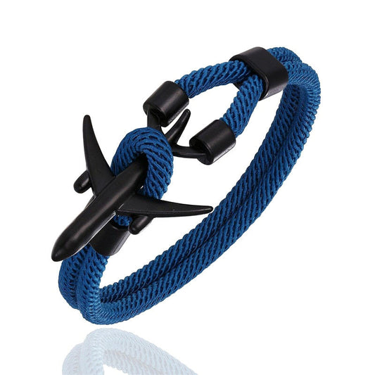 Bracelet Avion Bleu et Noir