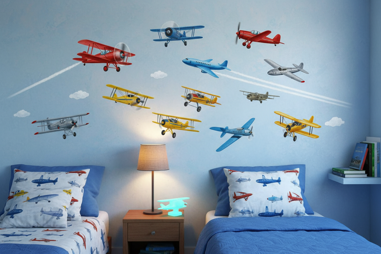 Stickers Avion, décoration murale aviation