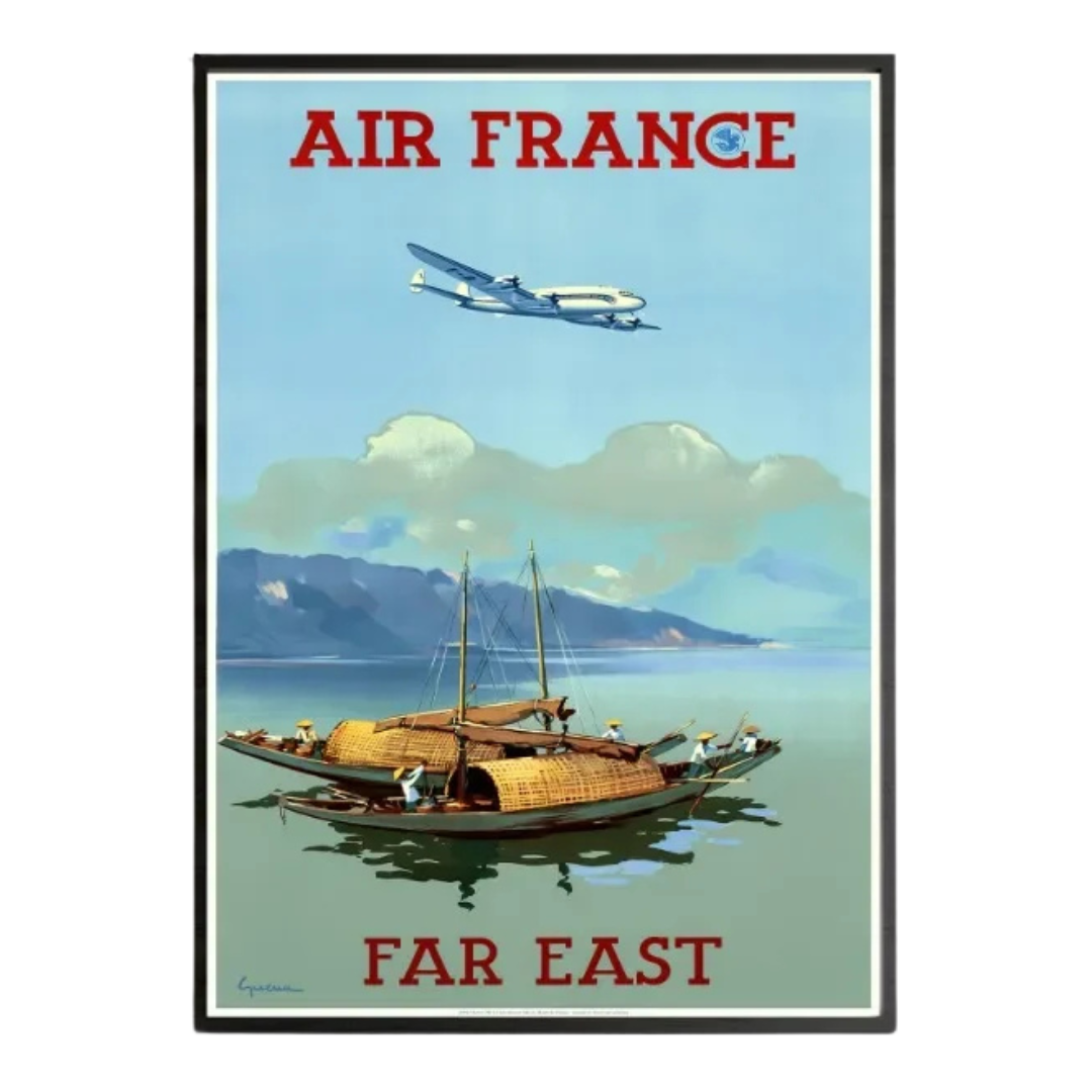 Affiche Air France Far East Vintage