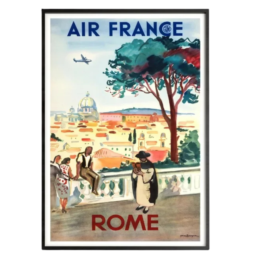Affiche Air France Rome Vintage