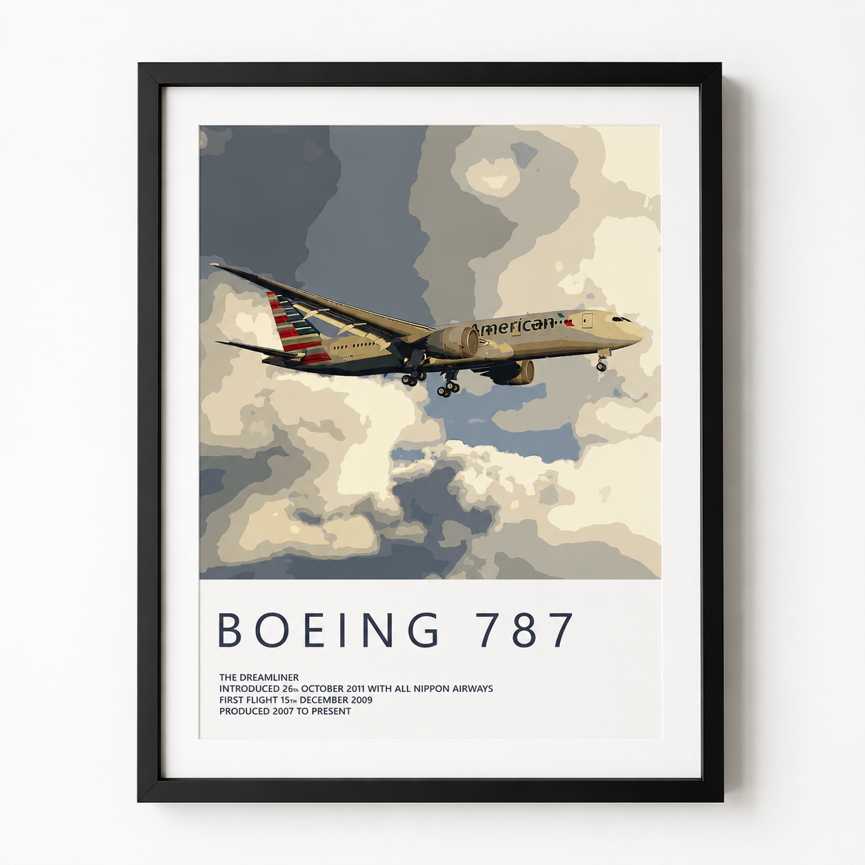 Affiche Boeing 787 Dreamliner