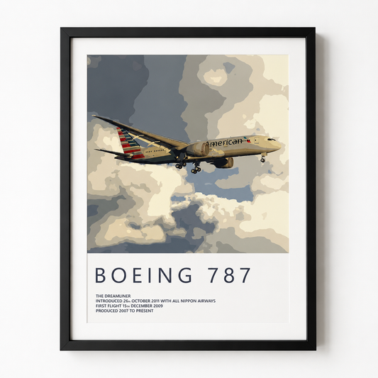 Affiche Boeing 787 Dreamliner