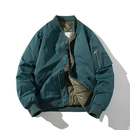 Blouson bomber aviateur bleu