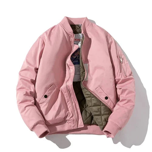 Blouson bomber aviateur rose
