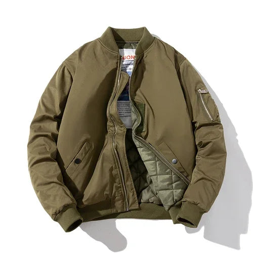 Blouson bomber aviateur vert