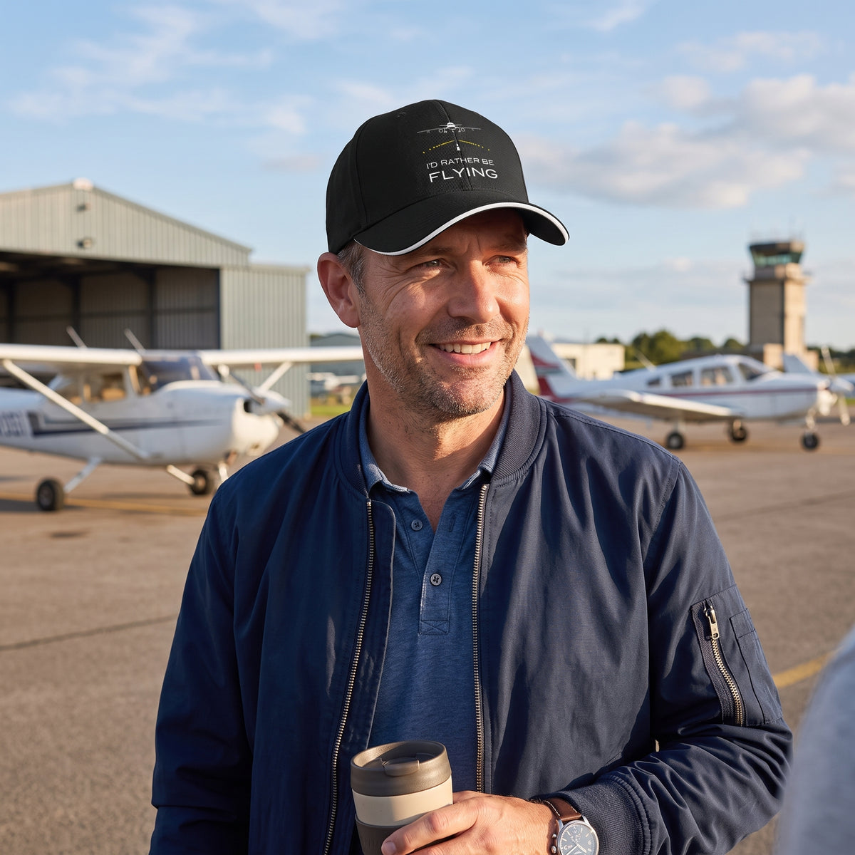 Casquette Aviateur Rather Be Flying