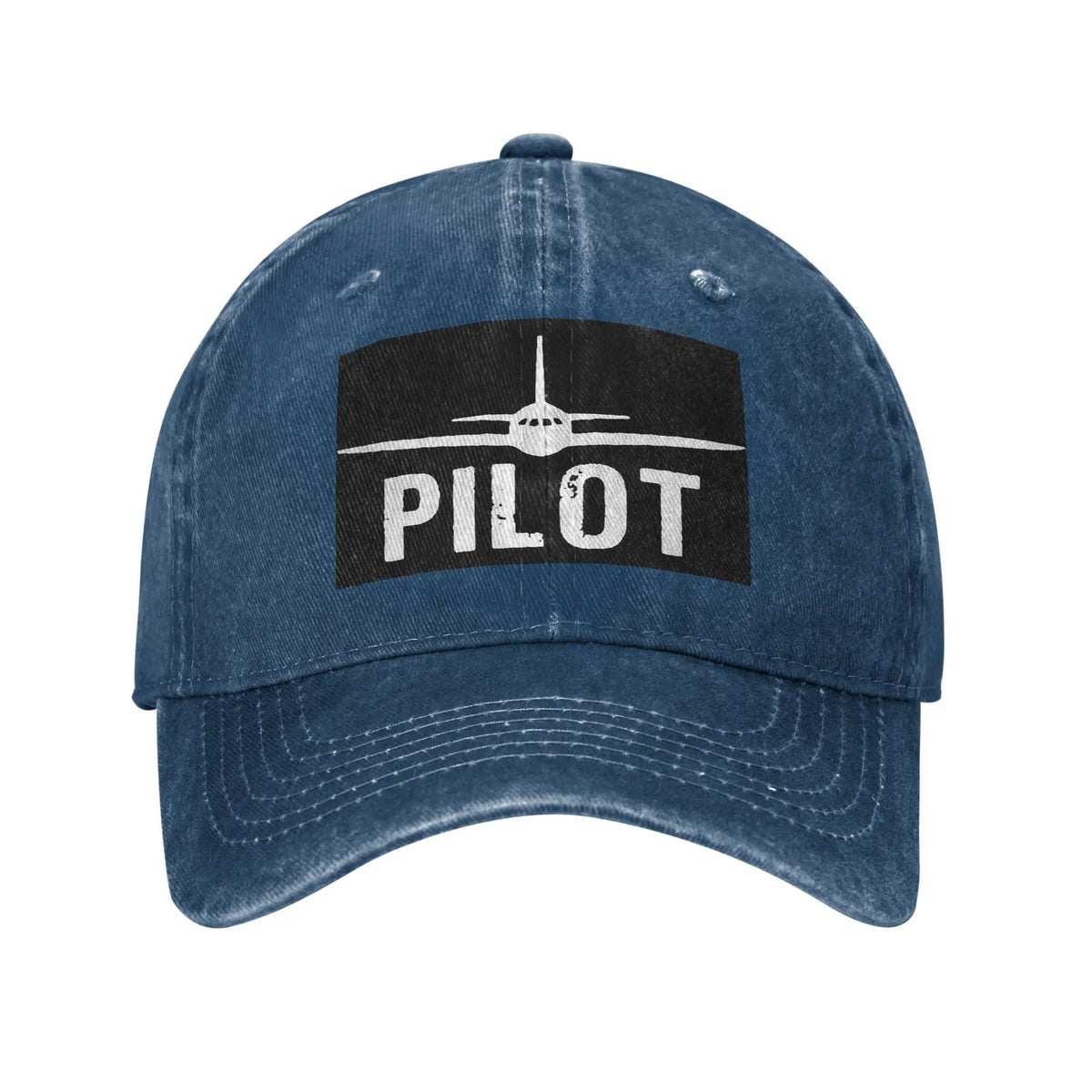 Casquette Aviation Pilot Vintage bleu