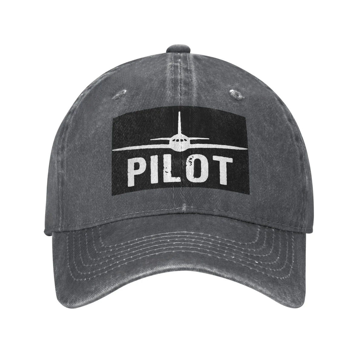 Casquette Aviation Pilot Vintage grise