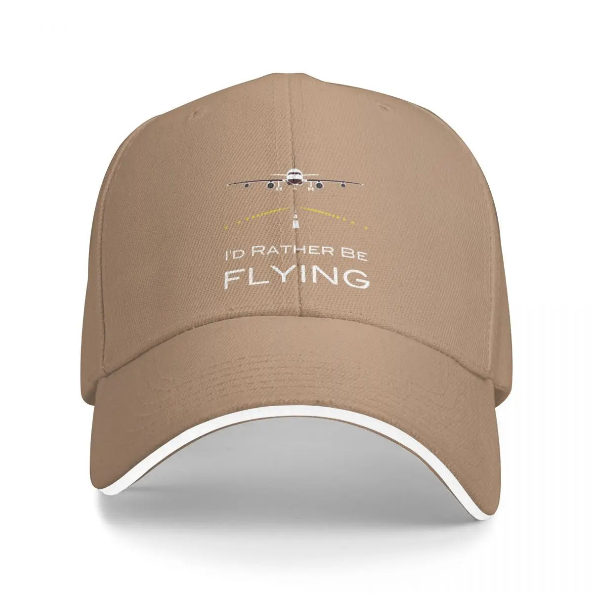 Casquette Aviation Rather Be Flying kaki