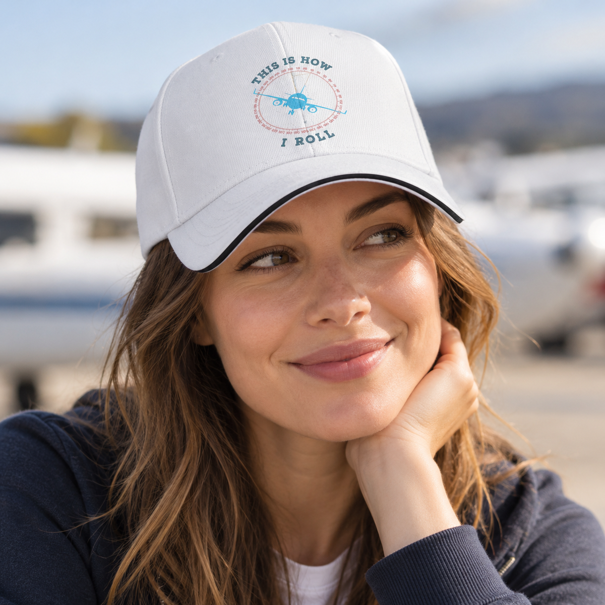 Casquette Aviation motif This Is How I Roll femme