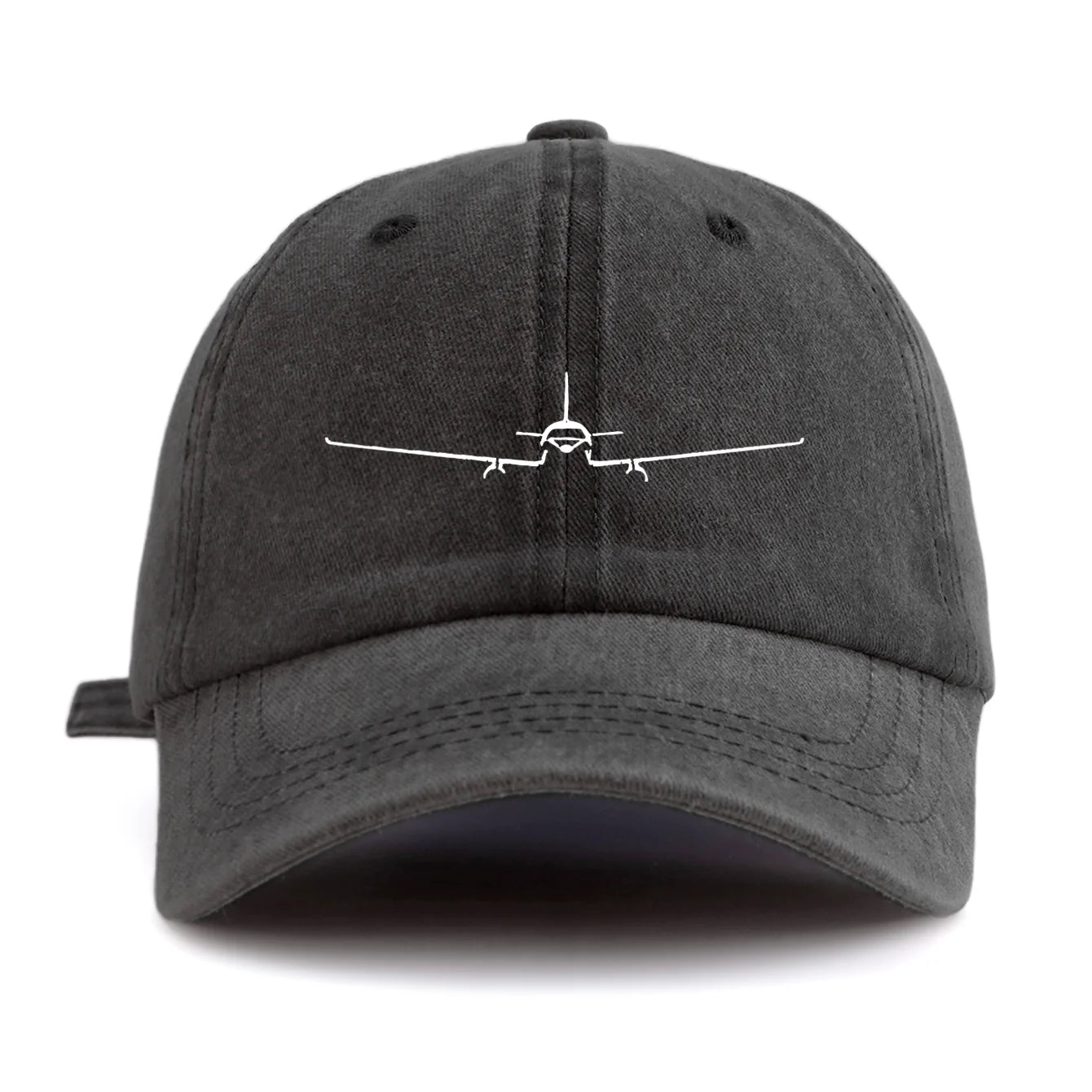 Casquette Avion Minimaliste noire
