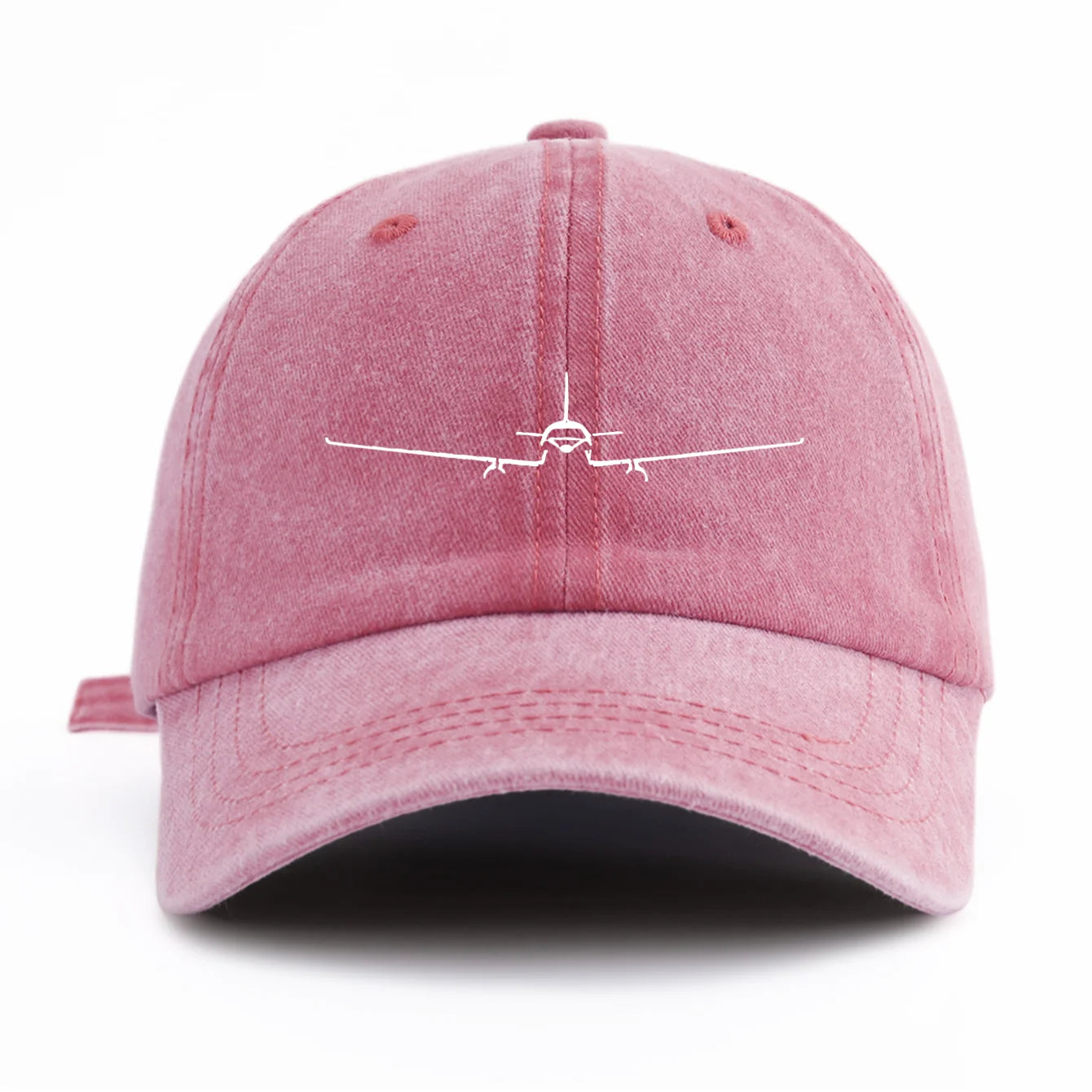 Casquette Avion Minimaliste rose