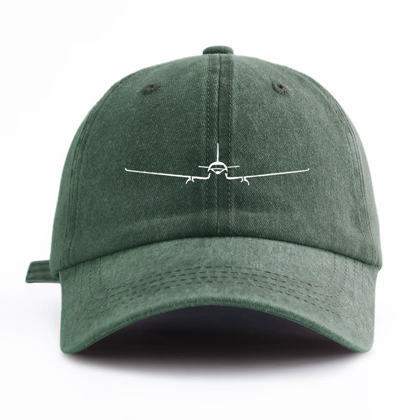 Casquette Avion Minimaliste verte