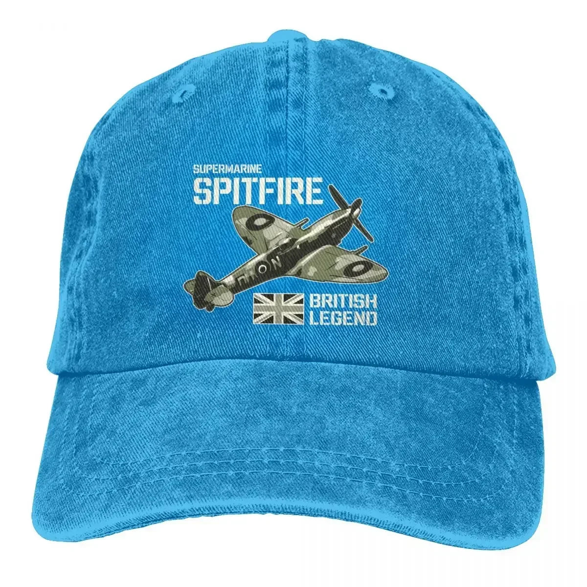 Casquette Avion Supermarine Spitfire bleu ciel