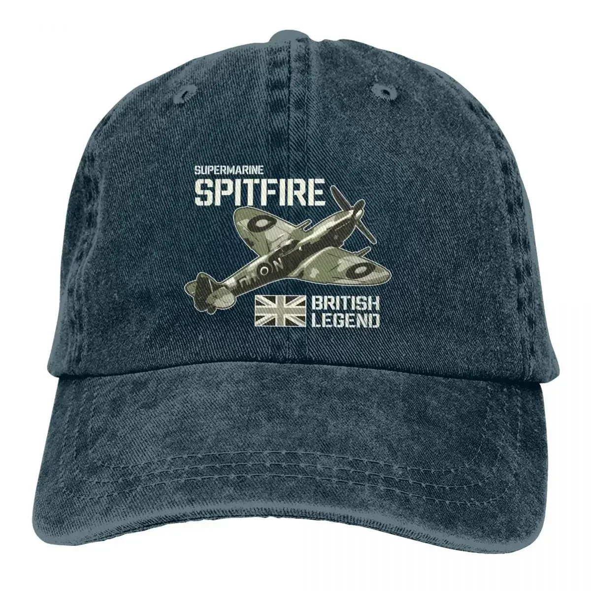 Casquette Avion Supermarine Spitfire bleu marine