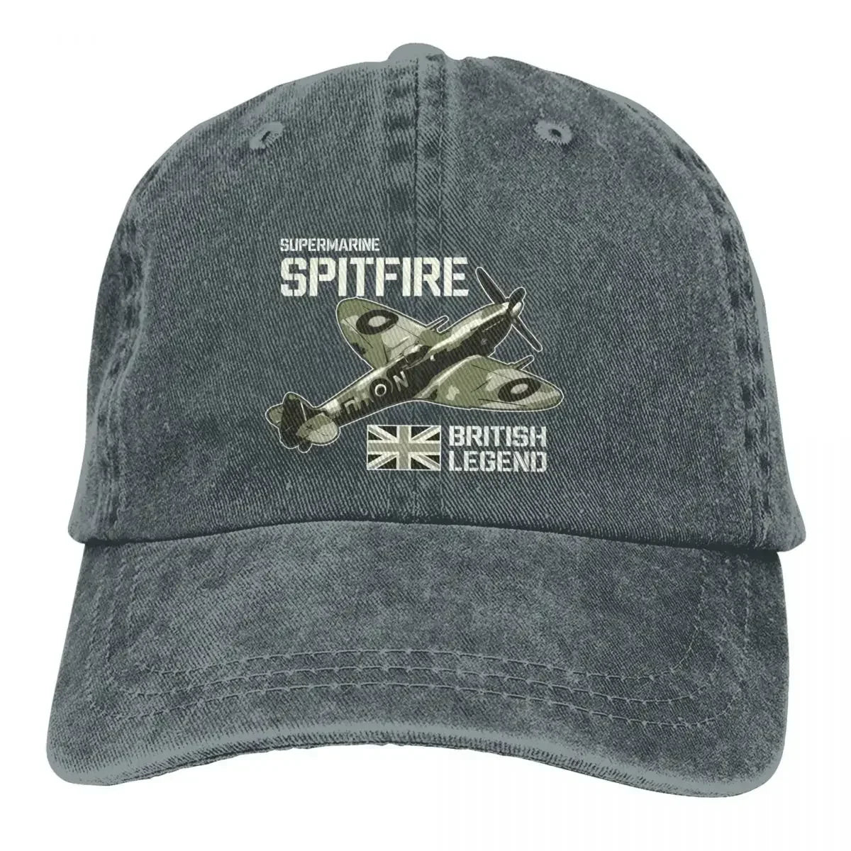 Casquette Avion Supermarine Spitfire gris foncé