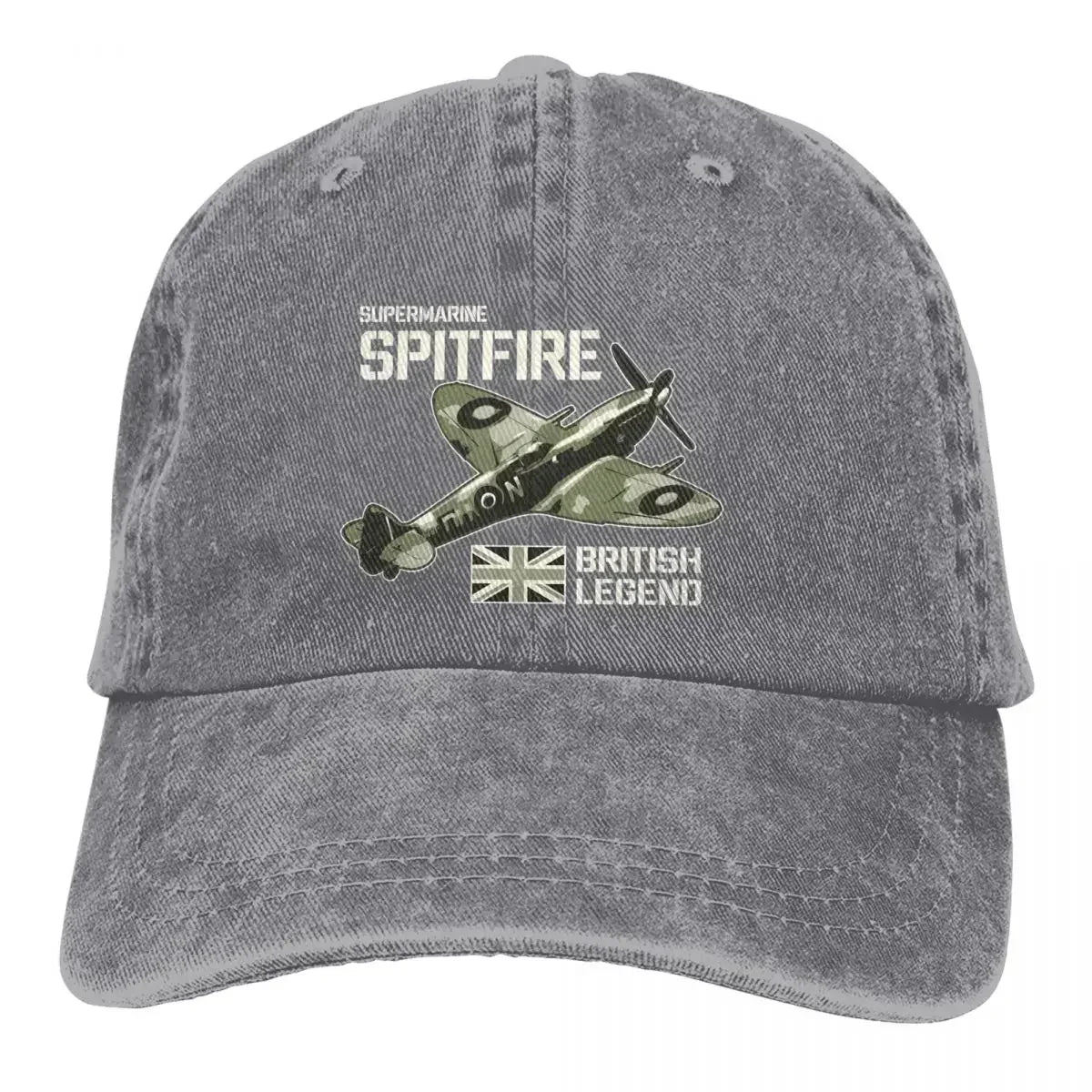 Casquette Avion Supermarine Spitfire grise