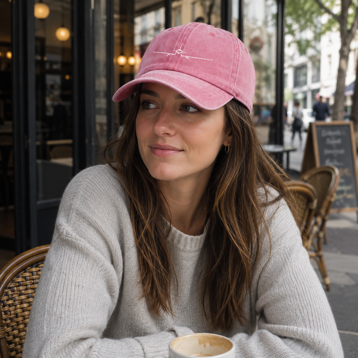 Casquette aviation discrète et élégante en coton