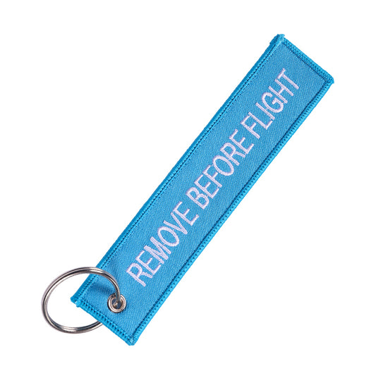 Flamme Remove Before Flight bleu ciel
