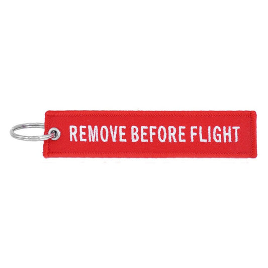 Flamme Remove Before Flight rouge