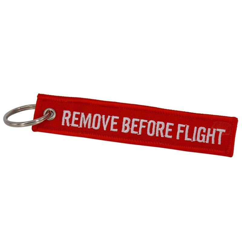 Aéo - Porte Clés Flamme Remove Before Flight (5 pièces)