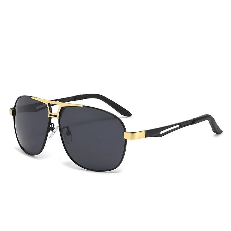 Lunettes aviateur noire et doree