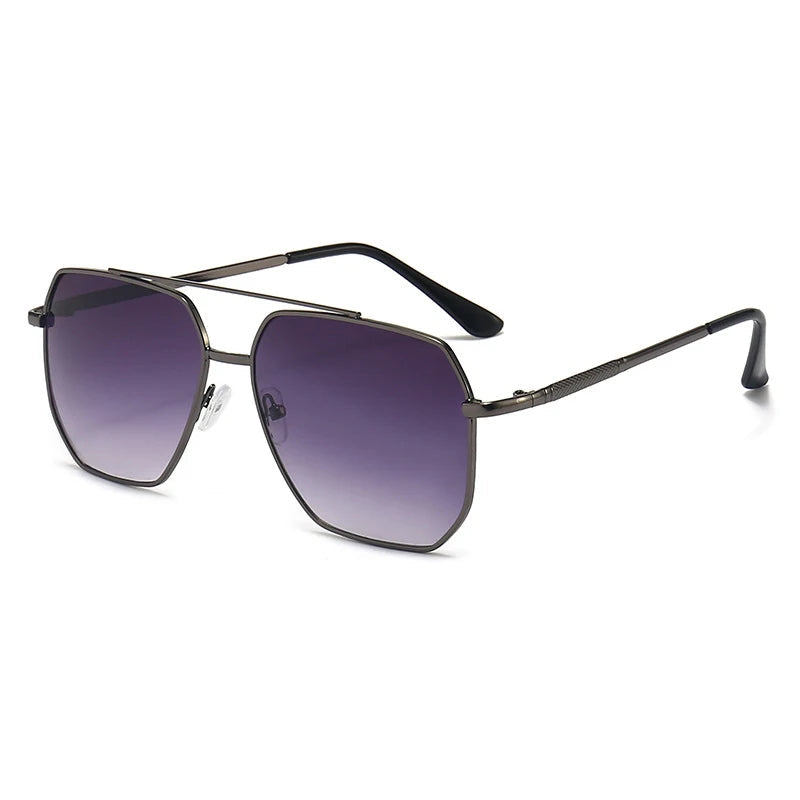Lunettes de soleil pilote vintage grise