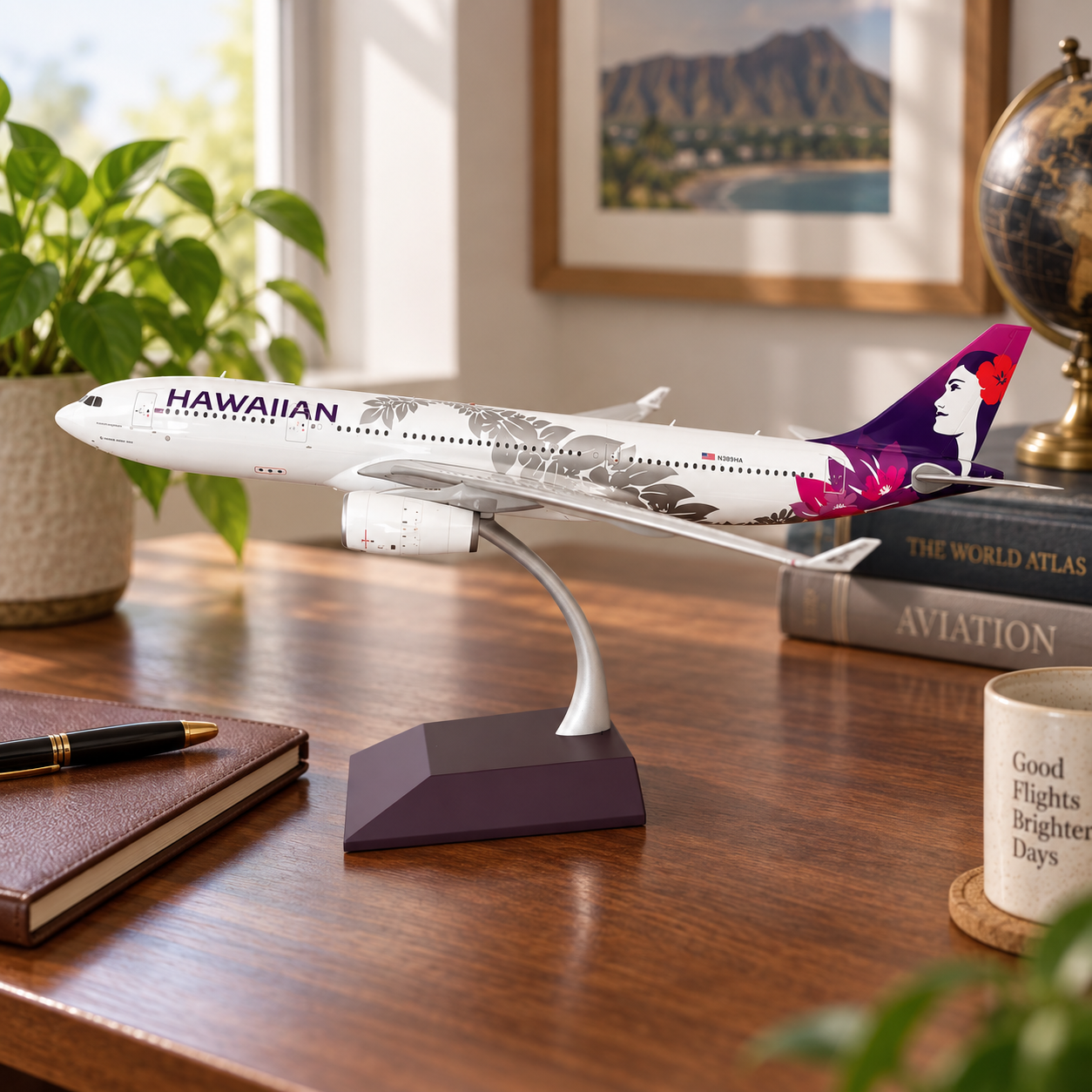 Maquette Avion Airbus A330 Hawaiian Airlines