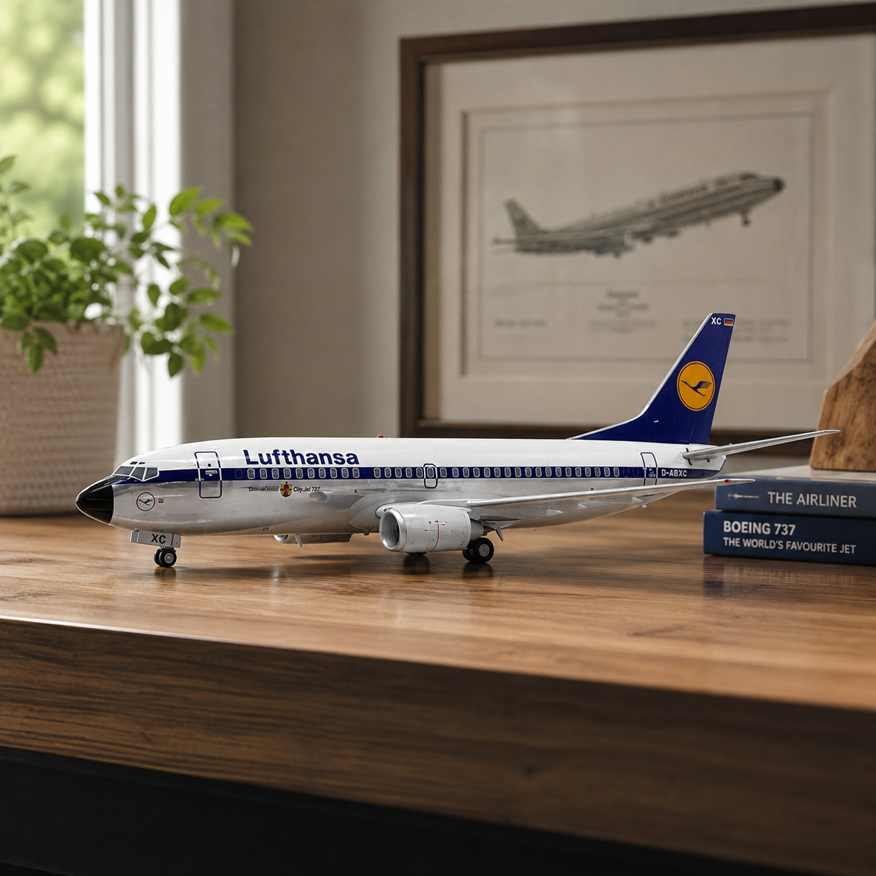 Maquette Avion Boeing 737 Lufthansa