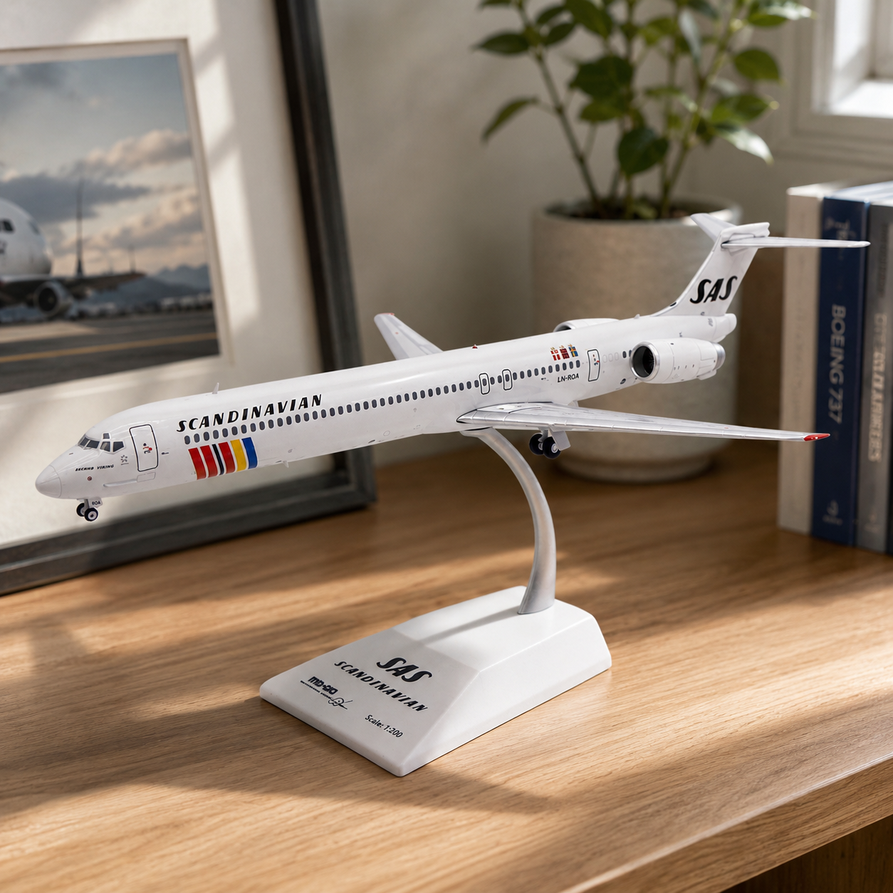 Maquette Avion  MD-90 SAS