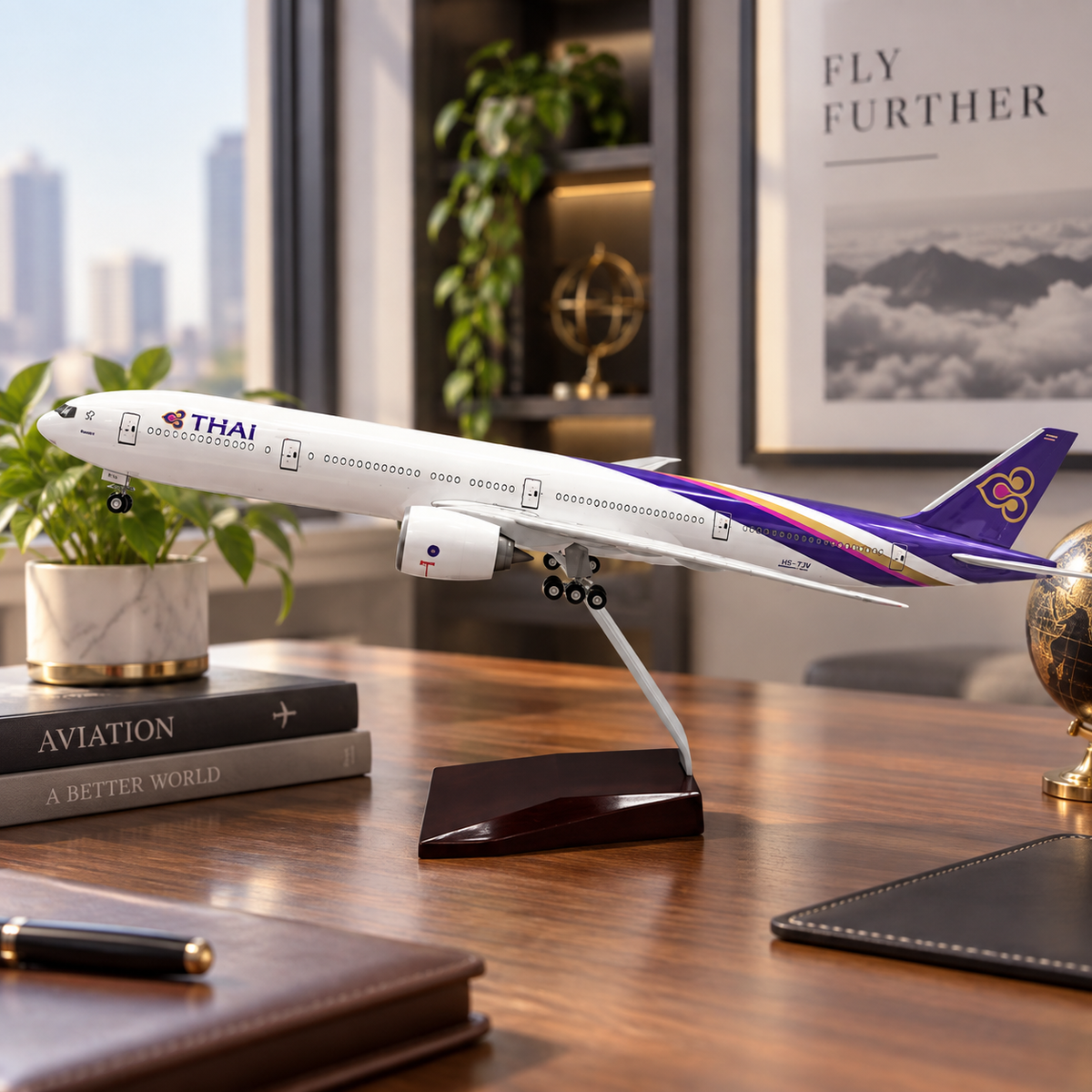 Maquette Avion de ligne B777 Thai Airways Prestige