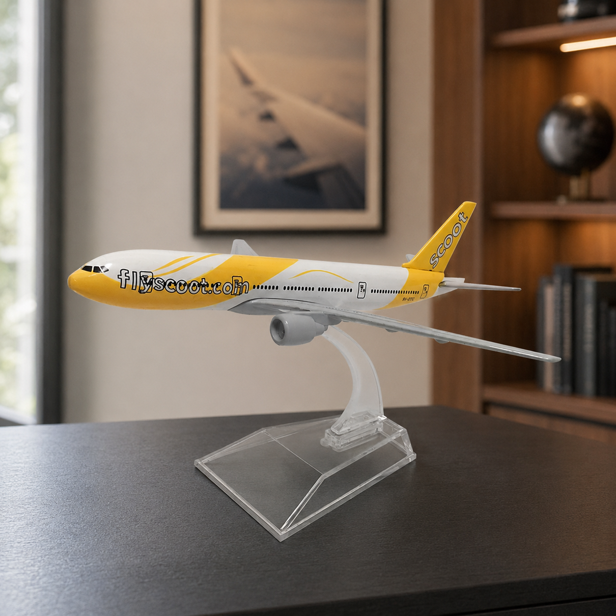 Maquette B777 Flyscoot métal