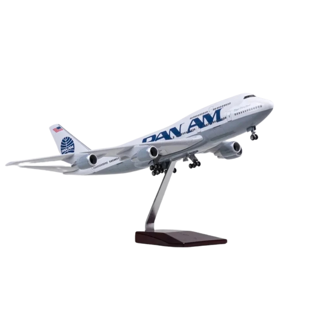 Maquette Métal Boeing 747 Pan Am Avec Led 1/150