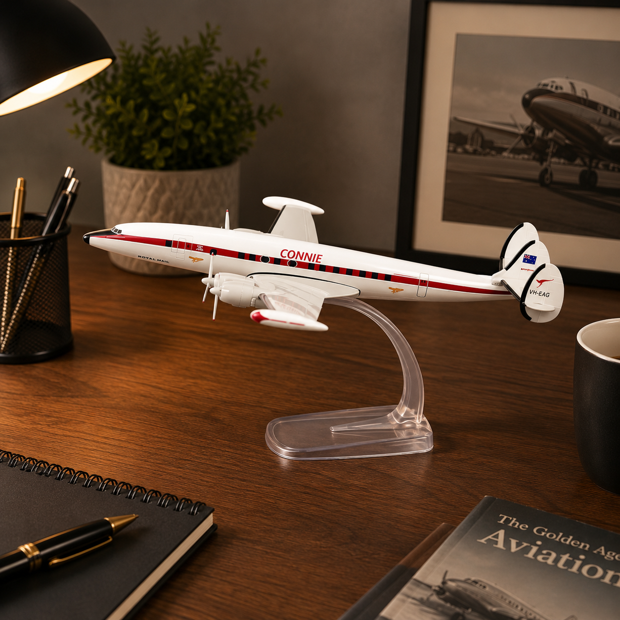 Maquette avion Lockheed Super Constellation Qantas de collection